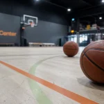 Basket center strasbourg : terrain 3x3 intérieur, paniers et parquet