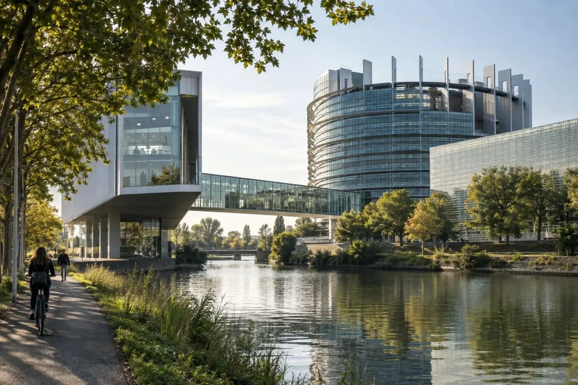 Visiter ARTE Strasbourg dans le quartier européen le long du canal