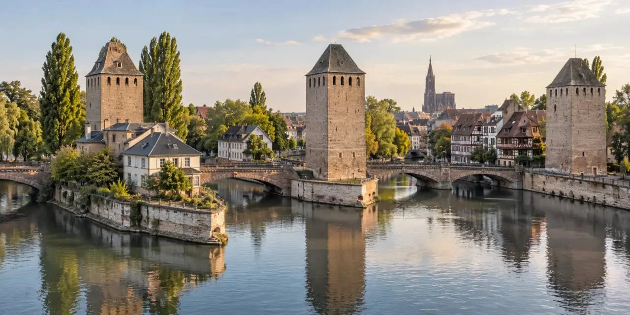 Balade Strasbourg centre aux Ponts Couverts et dans la Petite France