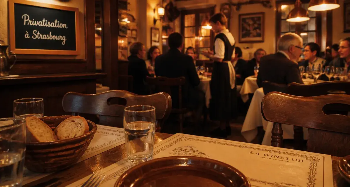 Restaurants strasbourg privatisable : winstub à privatiser