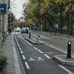 Rue Mélanie Strasbourg, piste cyclable bidirectionnelle, 330 m