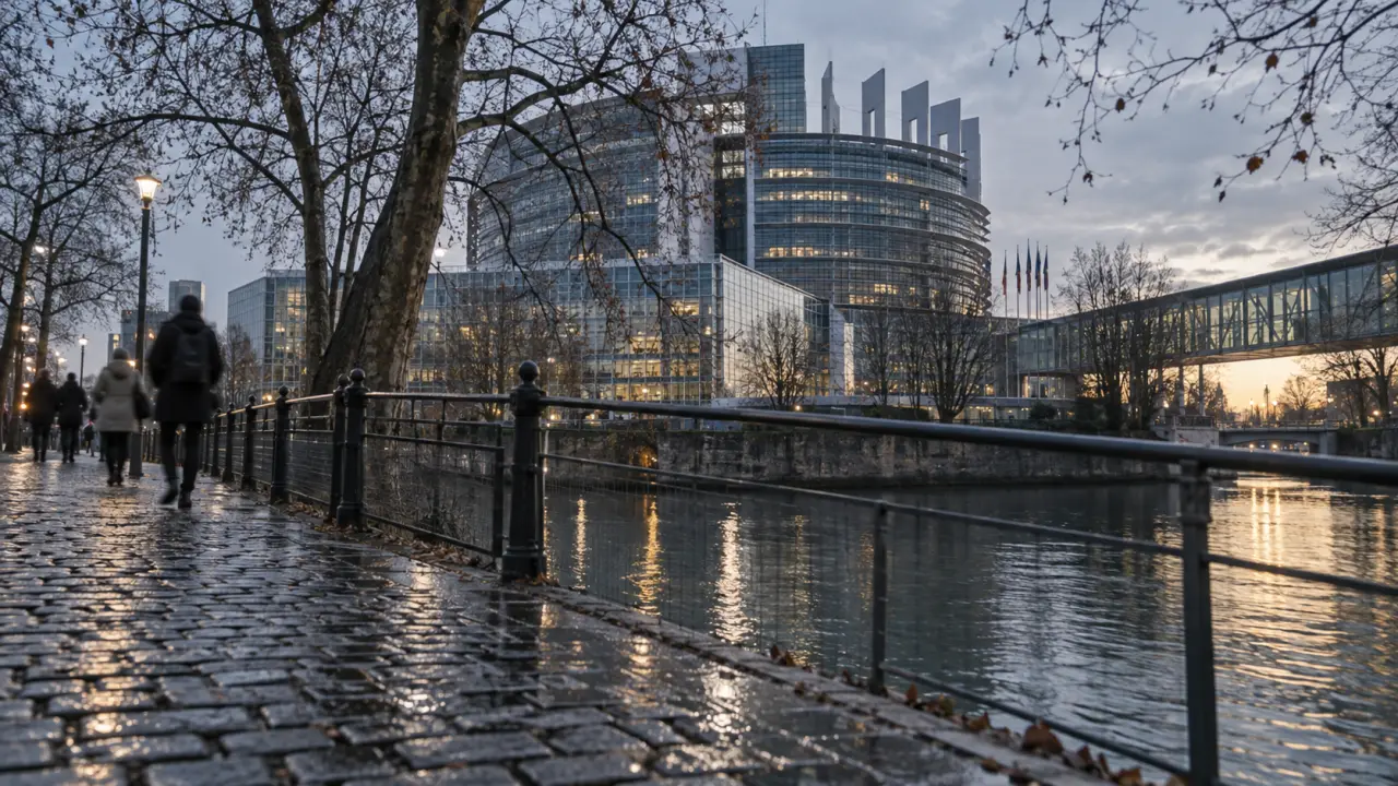 Visiter arte strasbourg : berges de l’Ill quartier européen, reflets et bâtiments modernes