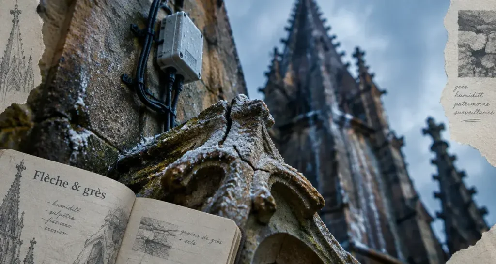Climat : la flèche et le grès de la cathédrale de Strasbourg sous surveillance