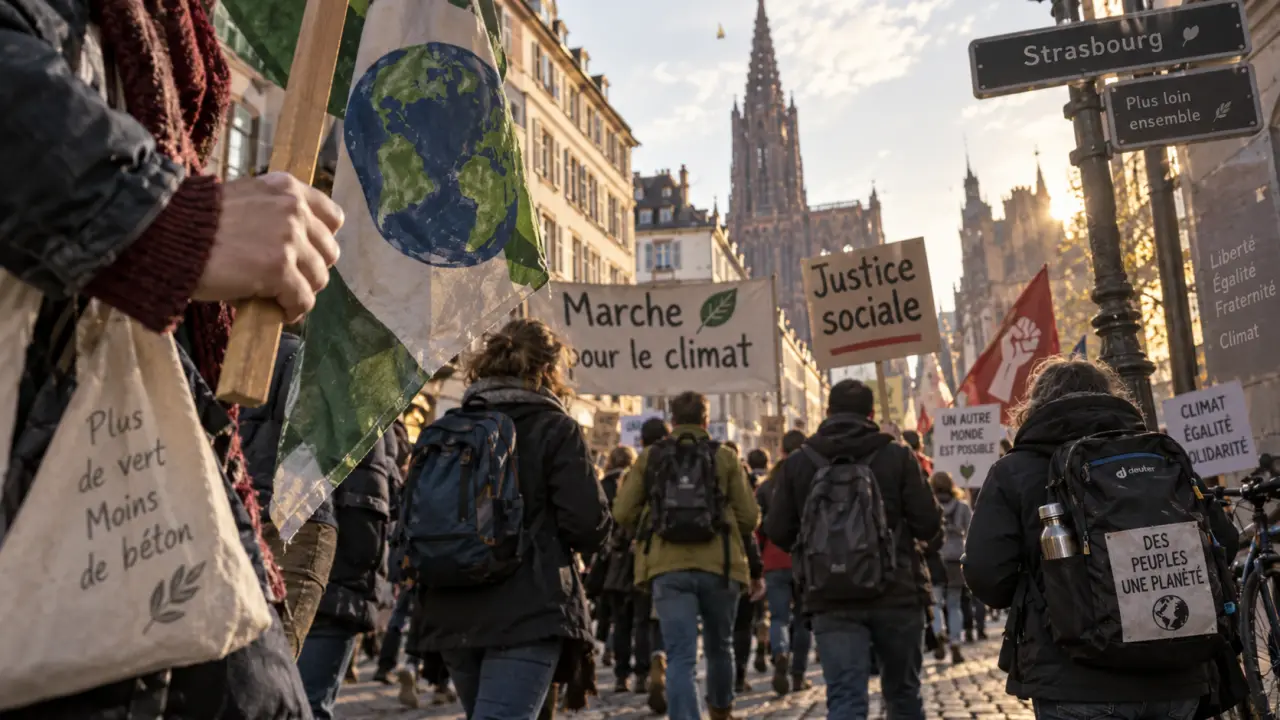 À Strasbourg, plus de 2 000 personnes marchent pour le climat