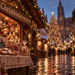 Marchés de noel strasbourg 2025 : chalet alsacien, vin chaud et sapin