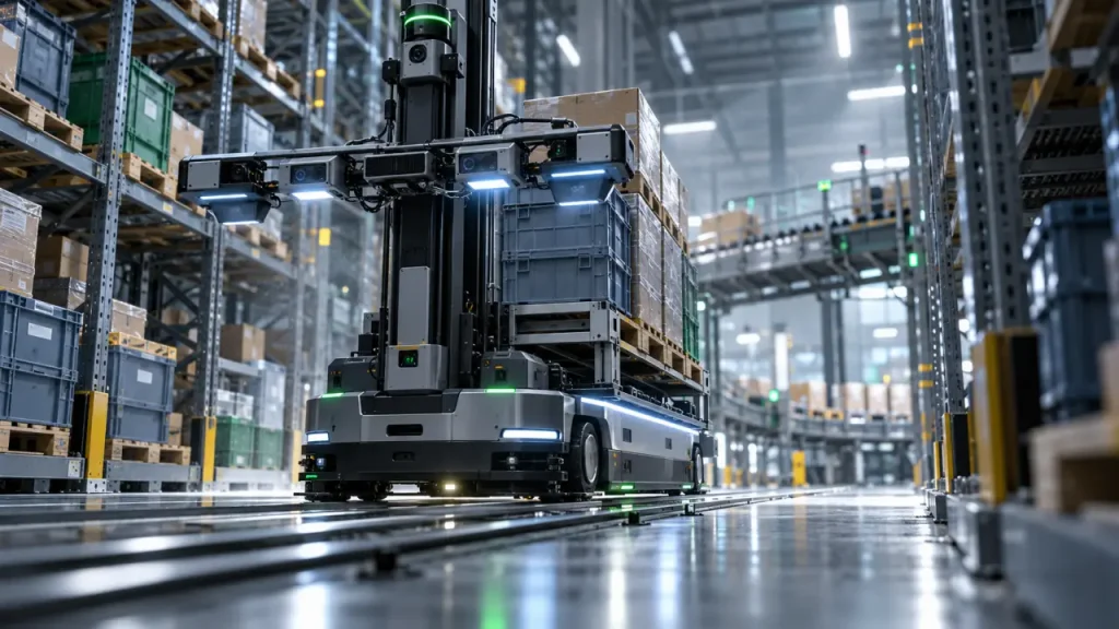 Près de Strasbourg, Rhenus et Merck équipent le site de Molsheim de chariots intelligents