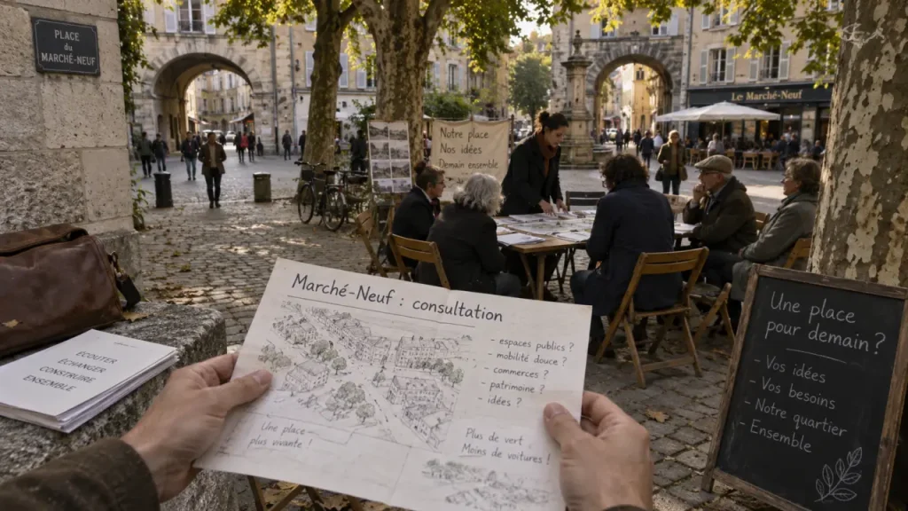 Place du Marché-Neuf : la Ville consulte sur son futur aménagement