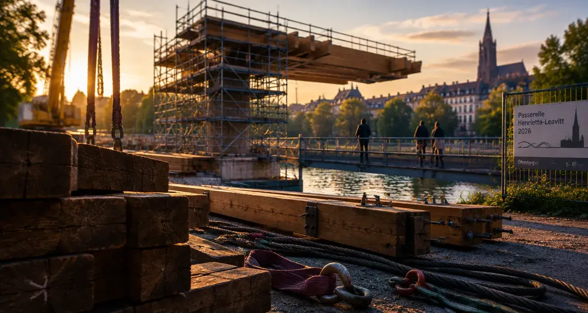 Strasbourg : l'ouverture de la passerelle entre Schiltigheim et le Wacken reportée