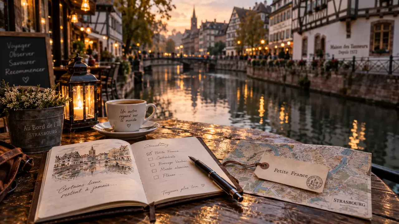 Séjourner à Strasbourg : canal de la Petite France, à pied