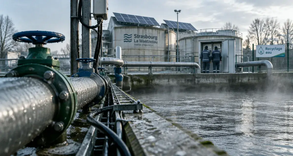 À Strasbourg-La Wantzenau, la station d’épuration recycle l’eau et l’énergie
