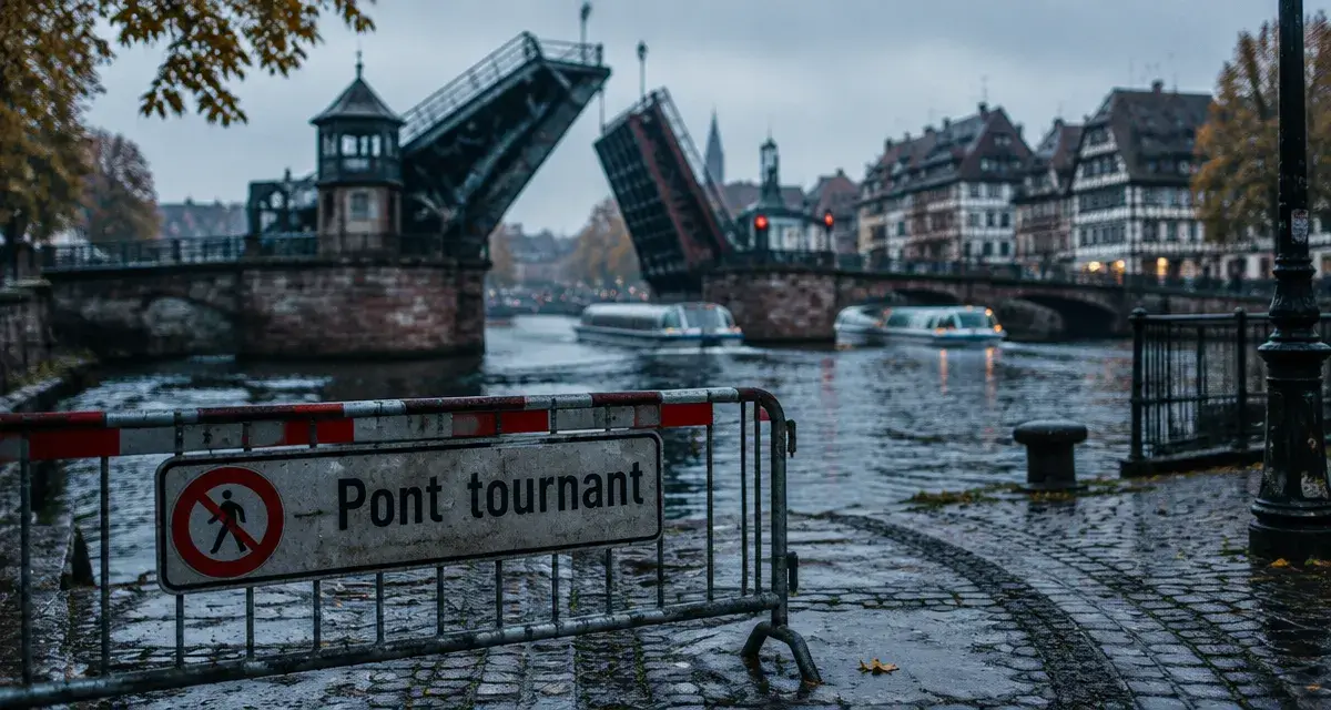 Strasbourg : le pont tournant de la Petite France fermé jusqu’au 23 octobre