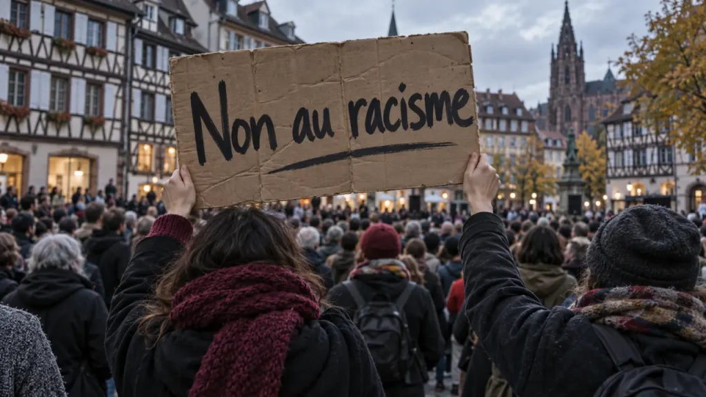 À Strasbourg, plusieurs centaines de personnes mobilisées contre le racisme