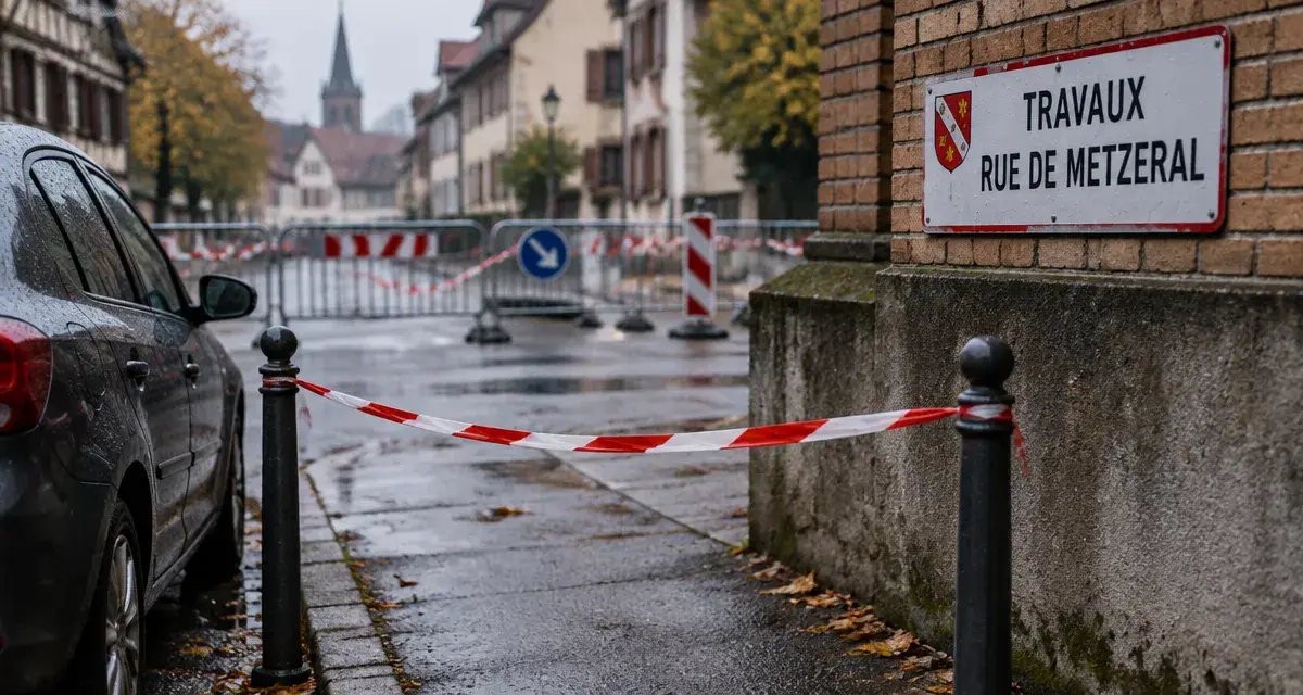 Travaux rue de Metzeral : l'accès aux garages restreint au Neudorf