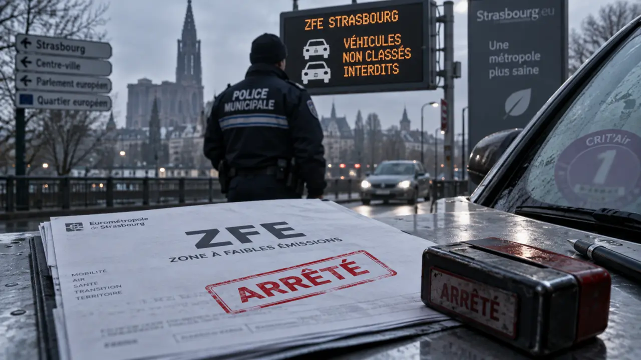 ZFE à Strasbourg : l’interdiction des Crit’Air 3 repoussée à 2028